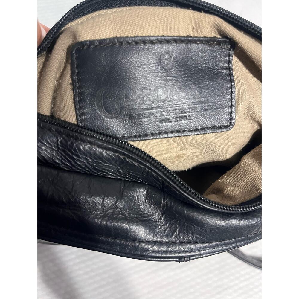 Coronado Leather Co Black Leather Concealed Carry Purse Shoulder Bag - Picture 12 of 13